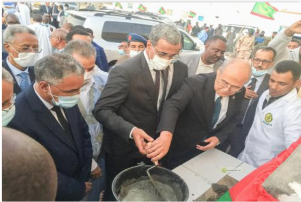 Nouadhibou: Pose de la première pierre du siège et des laboratoires de l'Office National d'Inspection Sanitaire des Produits de la Pêche et de la Pisciculture