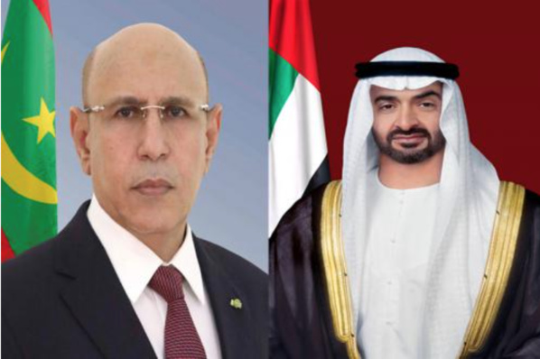 Le Président de la République s’entretient au téléphone avec le prince héritier d’Abu Dhabi