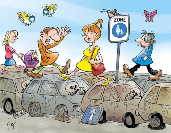 Deux rues de Tevragh Zeina réservées exclusivement aux piétons Deux rues de Tevragh Zeina réservées exclusivement aux piétons