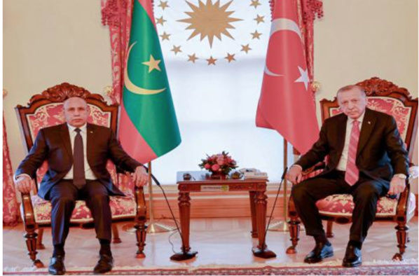 Le Président de la République s’entretient avec son homologue turc
