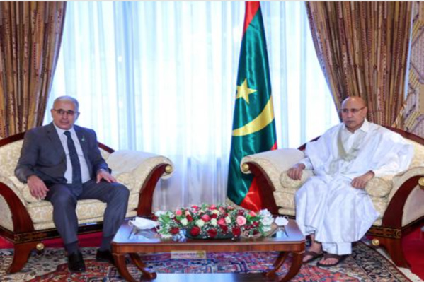 Le Président de la République reçoit le président de l'Assemblée populaire nationale algérienne Le Président de la République reçoit le président de l'Assemblée populaire nationale algérienne