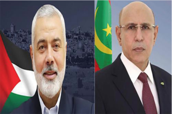 Le Président de la République reçoit un message du président de Hamas Le Président de la République reçoit un message du président de Hamas