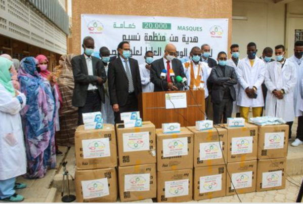 Don de 20.000 masques de l’ONG Nessim à l’École Nationale Supérieure de Santé Don de 20.000 masques de l’ONG Nessim à l’École Nationale Supérieure de Santé