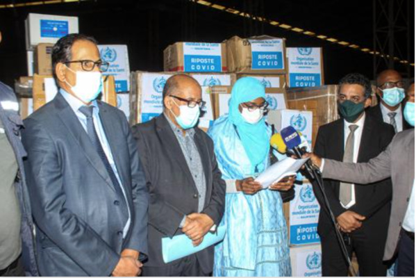 Réception d’un don médical, de l’OMS Réception d’un don médical, de l’OMS