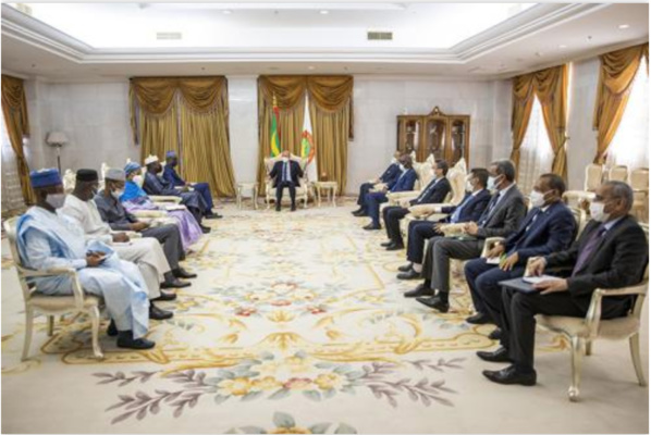 Le Président de la République reçoit une délégation ministérielle malienne