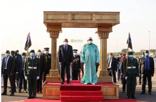 Arrivée du Président de la République à Banjul Arrivée du Président de la République à Banjul