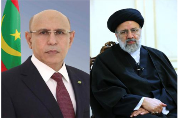 Le Président de la République renouvelle au Président iranien la détermination de la Mauritanie à renforcer ses relations avec l'Iran Le Président de la République renouvelle au Président iranien la détermination de la Mauritanie à renforcer ses relations avec l'Iran