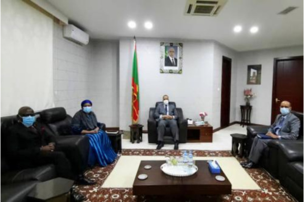 Le ministre des Affaires étrangères reçoit une conseillère spéciale du SG de l'ONU Le ministre des Affaires étrangères reçoit une conseillère spéciale du SG de l'ONU