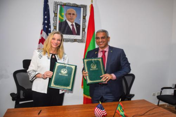 Signature d'un accord entre la Mauritanie et les États Unis d'Amérique dans le domaine Hydraulique