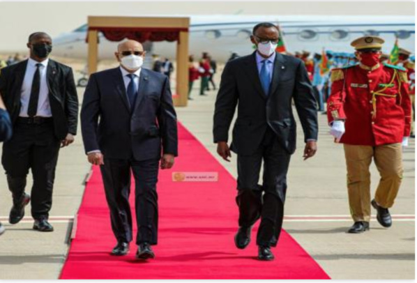 Le Président Rwandais entame une visite d’amitié et de travail en Mauritanie Le Président Rwandais entame une visite d’amitié et de travail en Mauritanie