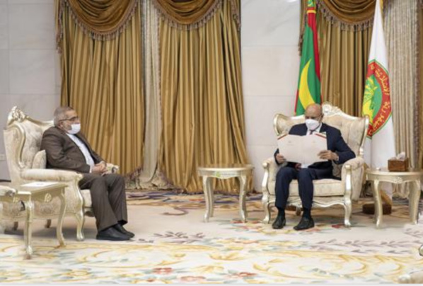 Le Président de la République reçoit un message de son homologue iranien Le Président de la République reçoit un message de son homologue iranien