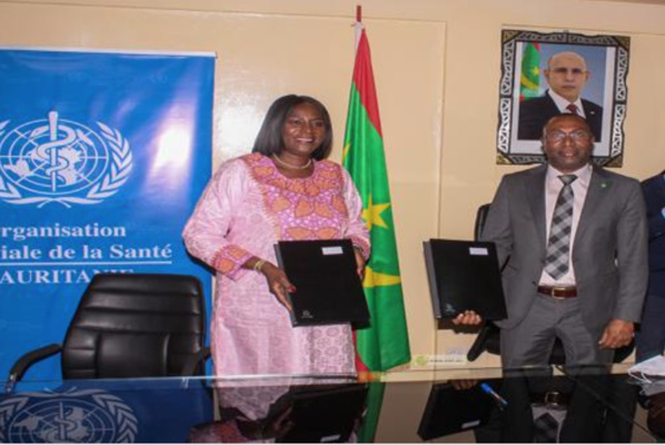 Signature d’un accord de partenariat entre l’OMS et le ministère de la santé Signature d’un accord de partenariat entre l’OMS et le ministère de la santé
