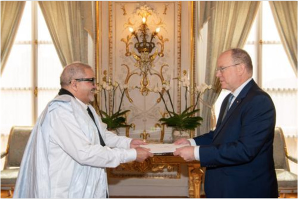 L’ambassadeur de Mauritanie auprès de la Principauté de Monaco présente ses lettres de créance