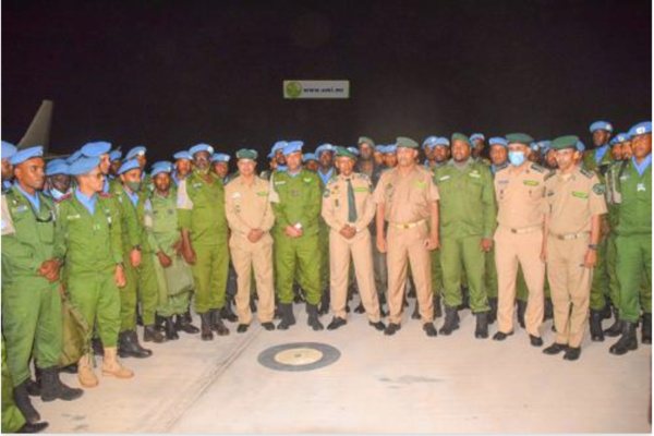 Retour de la dixième unité de la gendarmerie nationale en provenance du Centrafrique