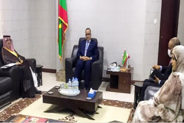 Le ministre des Affaires étrangères reçoit l'ambassadeur saoudien Le ministre des Affaires étrangères reçoit l'ambassadeur saoudien