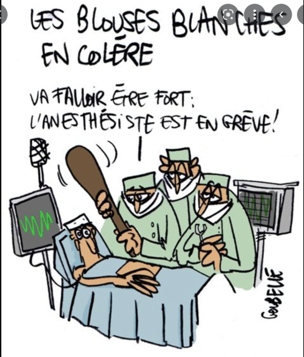 Les médecins des unités Covid manifestent devant le ministère de la Santé