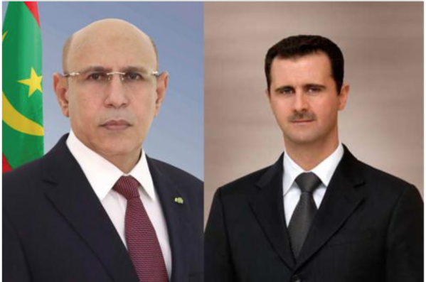 Le Président de la République félicite son homologue syrien Le Président de la République félicite son homologue syrien