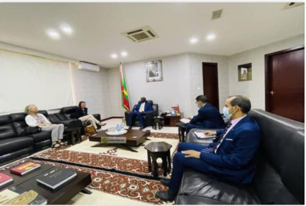 Le ministre des Affaires étrangères reçoit l’ambassadrice d’Allemagne Le ministre des Affaires étrangères reçoit l’ambassadrice d’Allemagne