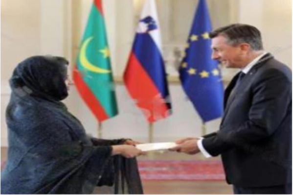 L'ambassadrice de Mauritanie en Slovénie présente ses lettres de créance L'ambassadrice de Mauritanie en Slovénie présente ses lettres de créance