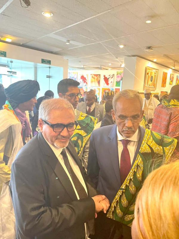 avec l'ambassadeur de Mauritanie à Paris
