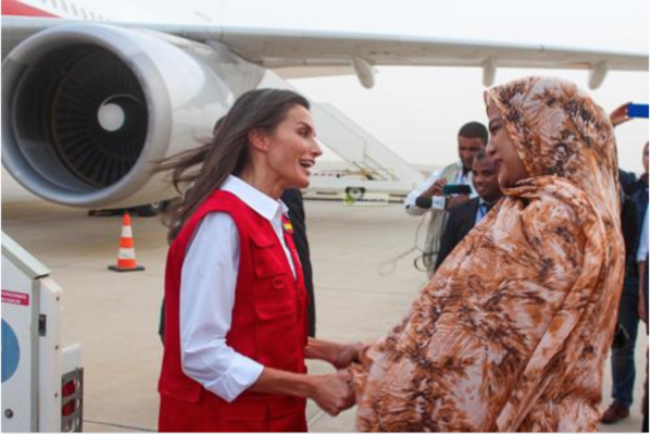 La Reine d’Espagne en visite de travail en Mauritanie