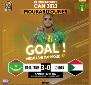 La Mauritanie s'impose avec la manière contre le Soudan : 3 -0 La Mauritanie s'impose avec la manière contre le Soudan : 3 -0