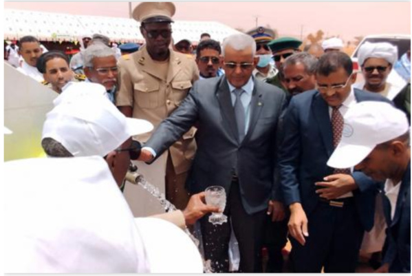 Le ministre de l'hydraulique supervise l'inauguration de l'extension du réseau d'approvisionnement en eau potable à Atar Le ministre de l'hydraulique supervise l'inauguration de l'extension du réseau d'approvisionnement en eau potable à Atar