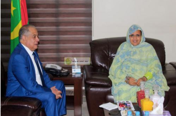 La Présidente de la Région de Nouakchott reçoit l'Ambassadeur d'Algérie