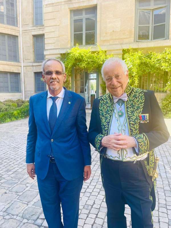 avec Jean-Robert Pitte secrétaire perpétuel de l'académie des sciences morales et politiques