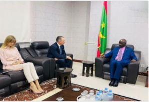 SEM Mohamed Salem Ould Merzoug avec SEM Boris Jiko ambassadeur de Russie en Mauritanie SEM Mohamed Salem Ould Merzoug avec SEM Boris Jiko ambassadeur de Russie en Mauritanie