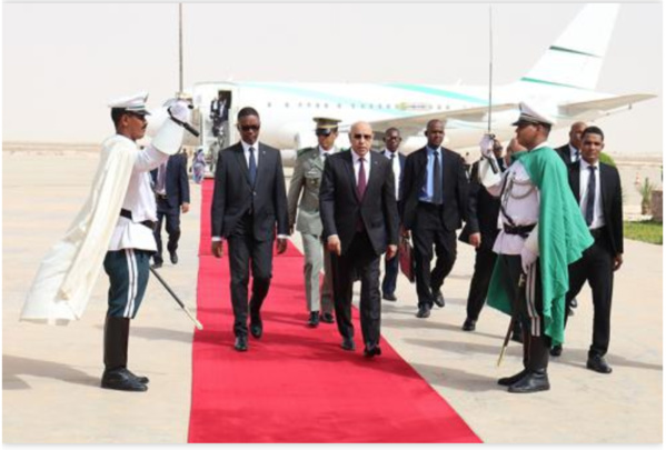 Après avoir pris part à l’EDD22, le Président de la République regagne Nouakchott