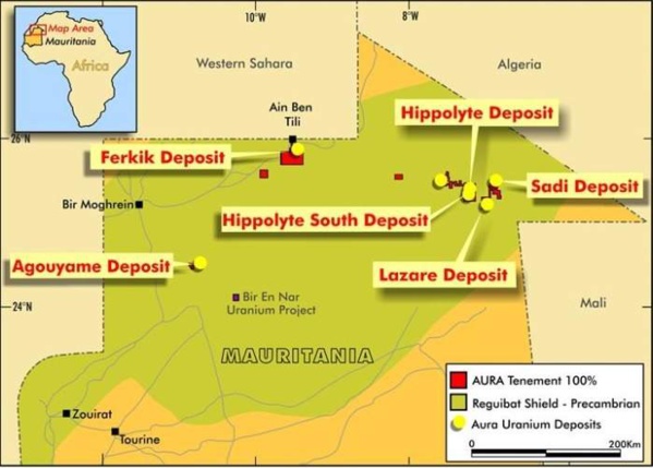 Mauritanie : des tests confirment la qualité du futur uranium produit à Tiris