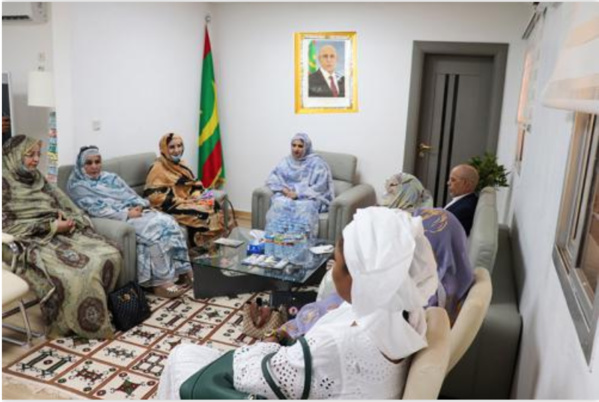 La ministre de l’Action sociale reçoit une délégation de l’Union des femmes entrepreneures de Mauritanie