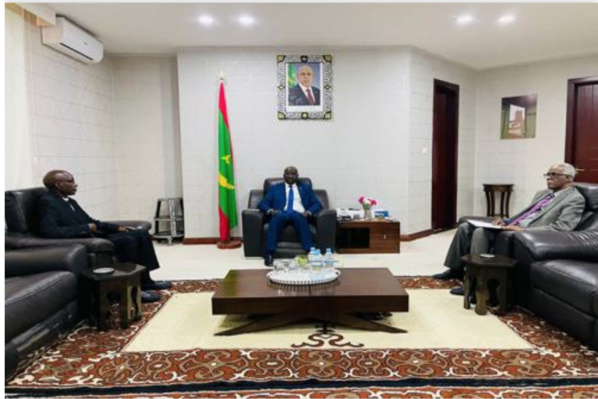 Le ministre des Affaires étrangères reçoit le chargé d'affaires de l'ambassade de Gambie