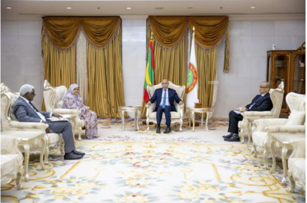 Le Président de la République reçoit une délégation de l'Organisation des Cités et Gouvernements Locaux Unis d'Afrique