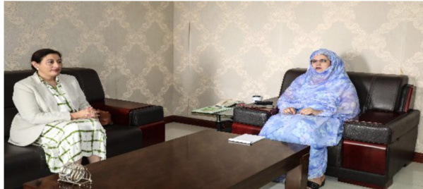 La ministre secrétaire générale du gouvernement reçoit la représentante de BM La ministre secrétaire générale du gouvernement reçoit la représentante de BM