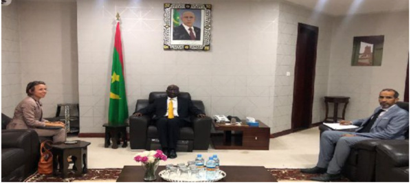 Le ministre des Affaires étrangères reçoit l’ambassadrice allemande