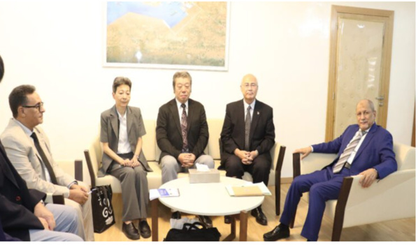 Le ministre des pêches reçoit une délégation de l’organisation japonaise Japan Tuna Le ministre des pêches reçoit une délégation de l’organisation japonaise Japan Tuna