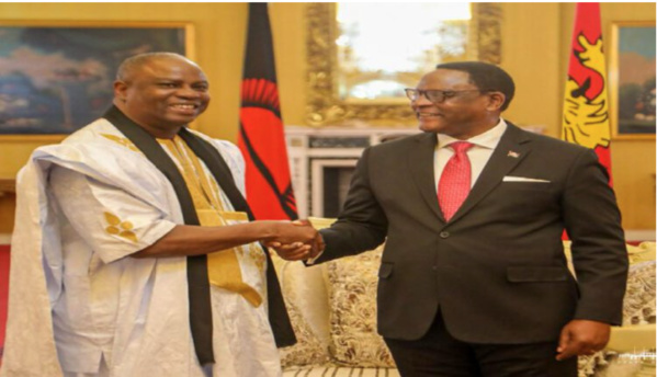 L’ambassadeur de Mauritanie auprès de la République du Malawi présente ses lettres de créance