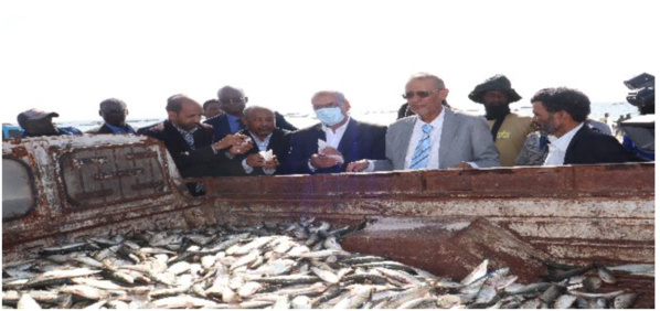 Une délégation du ministère des Pêches s’assure des conditions d’approvisionnement du marché local Une délégation du ministère des Pêches s’assure des conditions d’approvisionnement du marché local