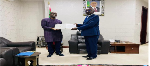 Le ministre des Affaires étrangères reçoit les lettres d’accréditation du nouveau représentant du PNUD en Mauritanie