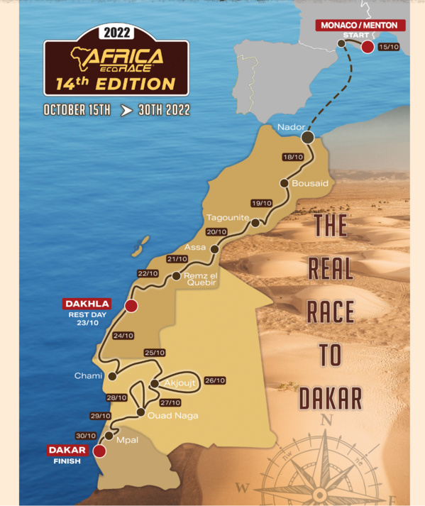 Le Rallye ‘Africa Eco Race’ arrive à Chami
