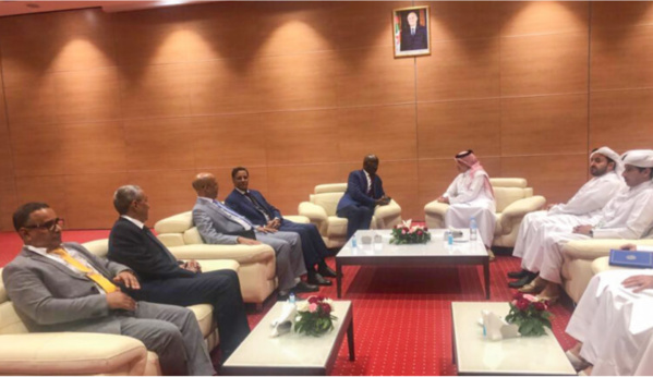 Le ministre des Affaires étrangères reçoit le ministre d’Etat Qatari des affaires étrangères