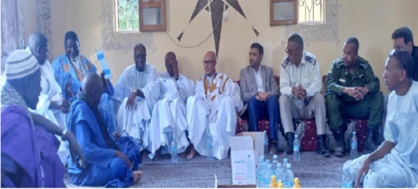 Condoléances du Président de la République à la famille de Haji Camara à Hassi Chegar Condoléances du Président de la République à la famille de Haji Camara à Hassi Chegar