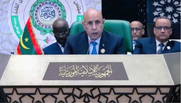 Le Président de la République au Sommet arabe: “La Mauritanie est ouverte à toutes les formes de coopération et d’échange en faveur de l’intégration économique arabe”