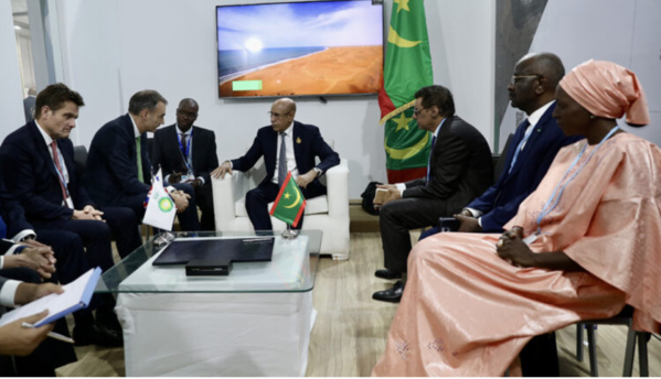 Le Président de la République préside la cérémonie de signature d’un mémorandum d’entente entre la Mauritanie et BP Le Président de la République préside la cérémonie de signature d’un mémorandum d’entente entre la Mauritanie et BP