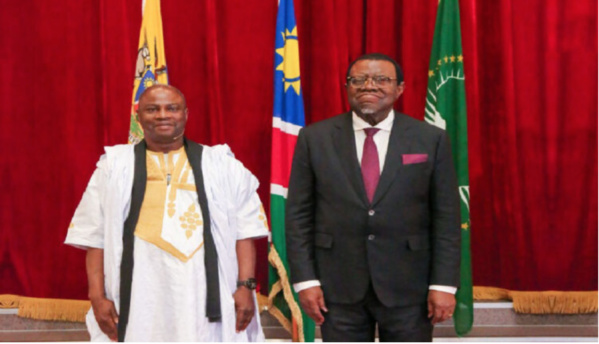 L’ambassadeur de Mauritanie en Namibie présente ses lettres de créances