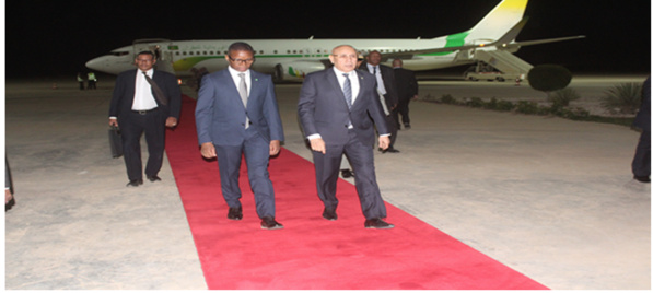 Le Président de la République regagne Nouakchott en provenance de la Tunisie