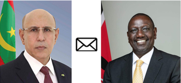Le Président de la République renouvelle au Président kenyan son souci de développer les relations bilatérales
