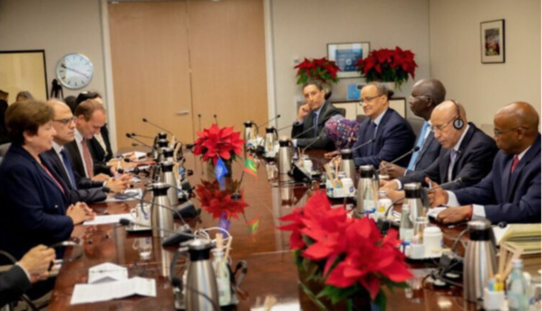 Le Président de la République s’entretient avec la directrice générale du FMI Le Président de la République s’entretient avec la directrice générale du FMI